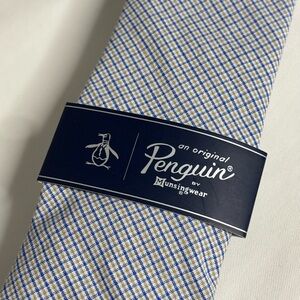 NEW! Original Penguin Blue and White Patterned Tie